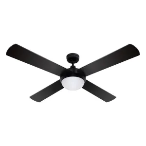 52'' Ceiling Fan w/Light & Remote | Black