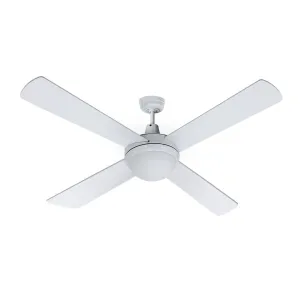 52'' Ceiling Fan w/Light & Remote | White