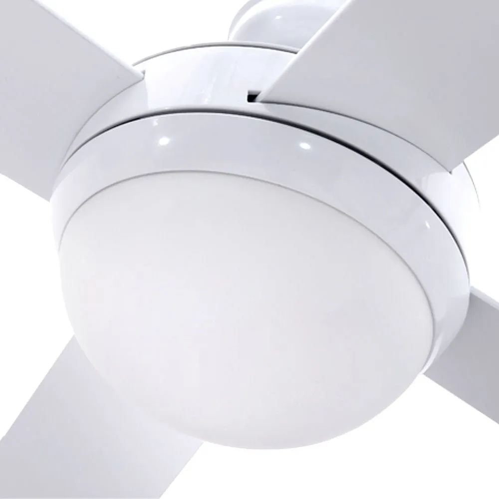 52'' Ceiling Fan w/Light & Remote | White