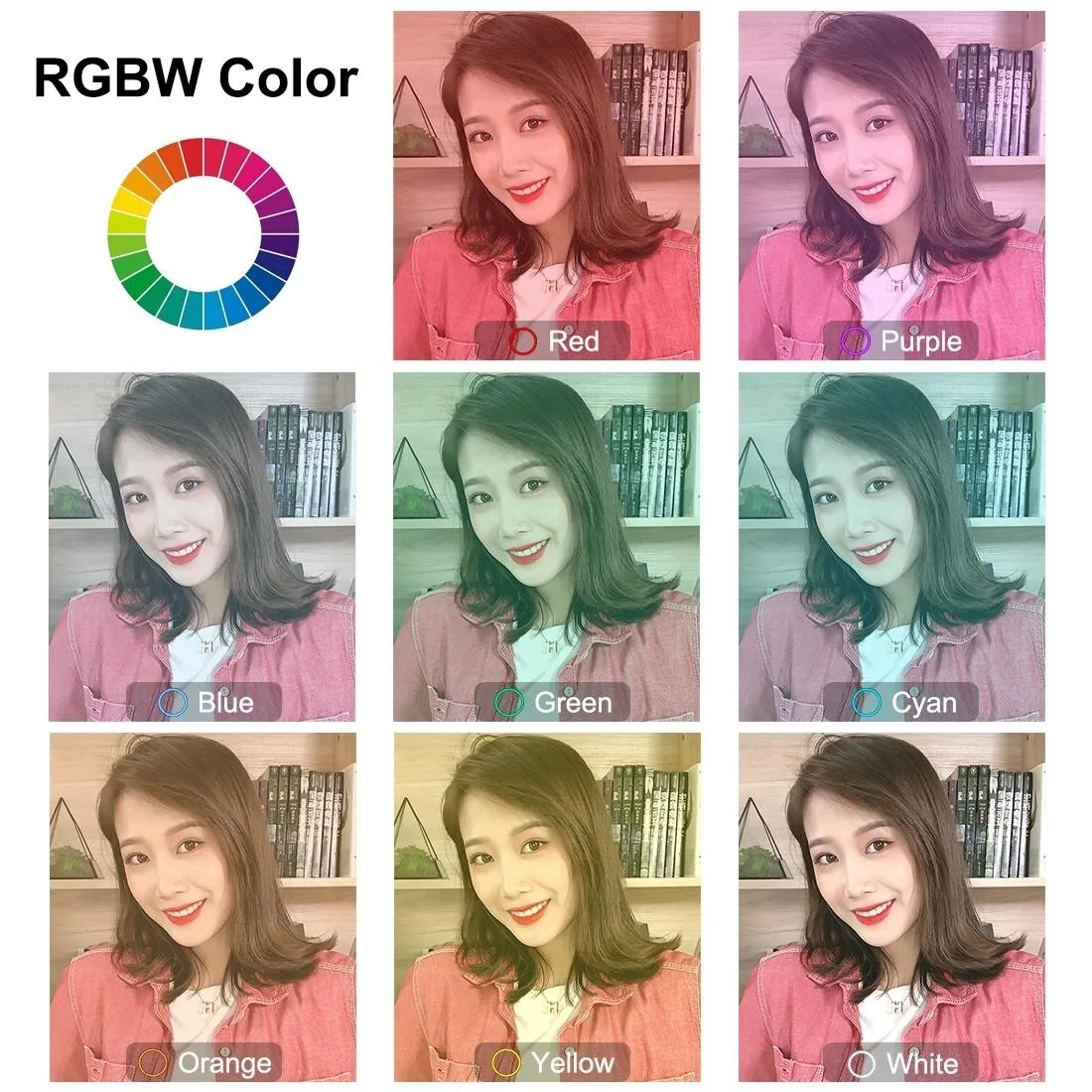 6.2" RGBW LED Ring Light with Remote & Tripod