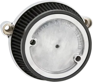 ARLEN NESS Air Cleaner with Backplate - Chrome - M8 18-317