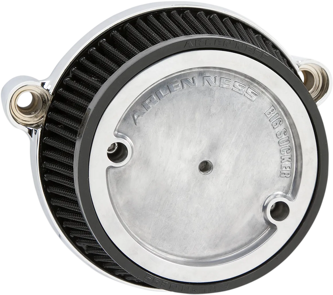 ARLEN NESS Air Cleaner with Backplate - Chrome - M8 18-317