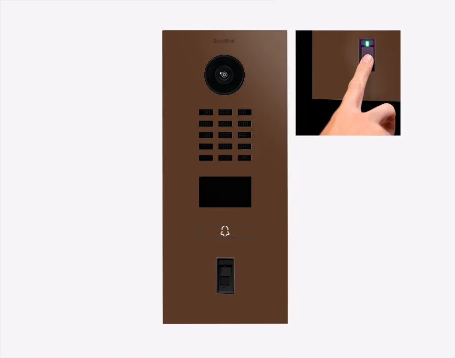 DoorBird IP Intercom Video Door Station D2101FV50 - Flush backbox and Surface backbox available separately