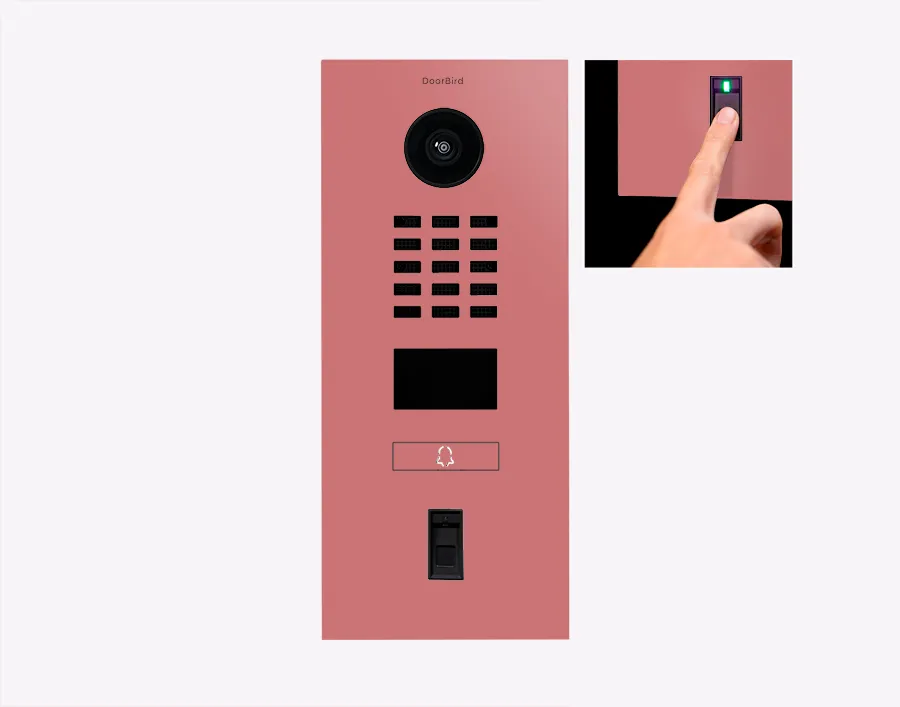 DoorBird IP Intercom Video Door Station D2101FV50 - Flush backbox and Surface backbox available separately