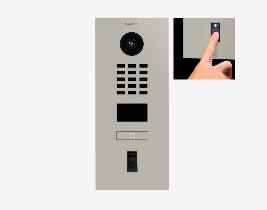 DoorBird IP Intercom Video Door Station D2101FV50 - Flush backbox and Surface backbox available separately