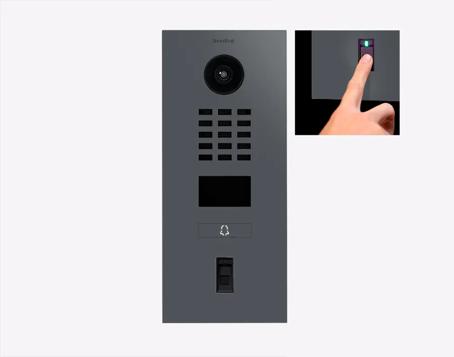 DoorBird IP Intercom Video Door Station D2101FV50 - Flush backbox and Surface backbox available separately