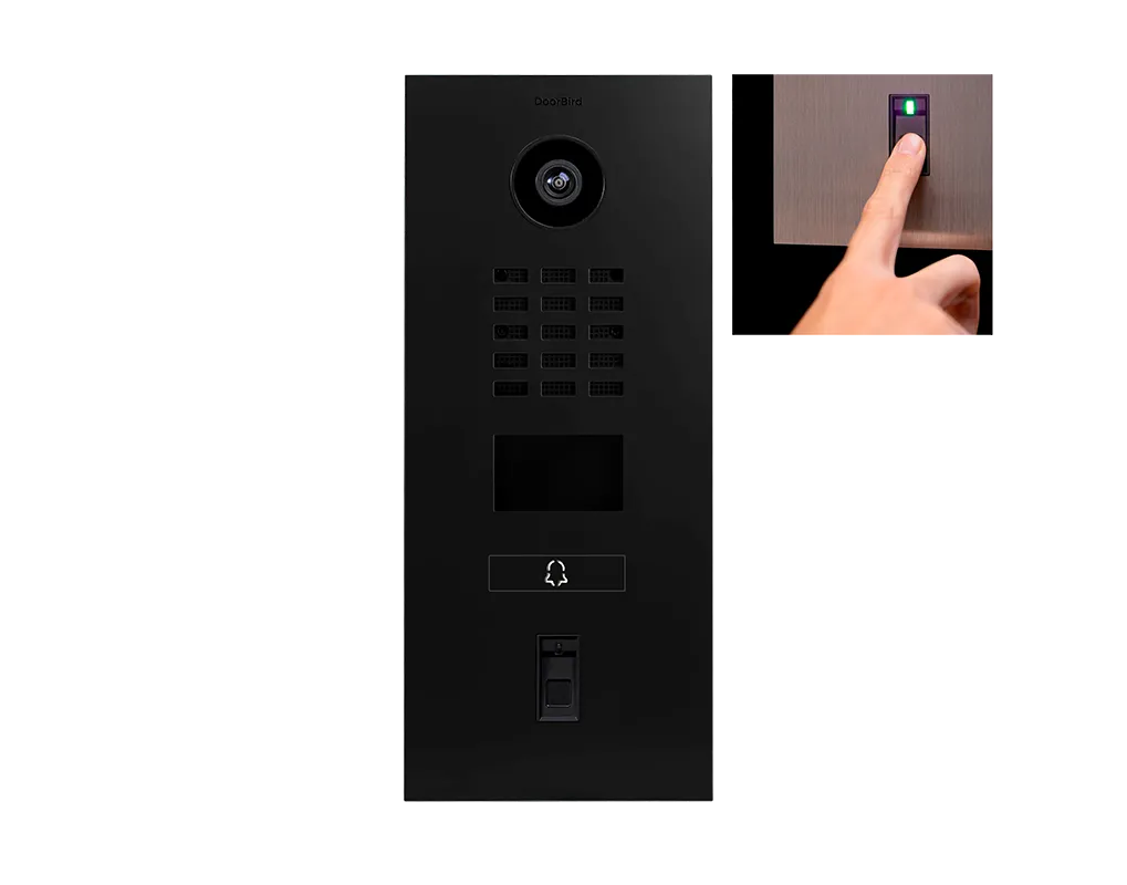 DoorBird IP Intercom Video Door Station D2101FV50 - Flush backbox and Surface backbox available separately