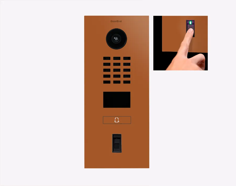 DoorBird IP Intercom Video Door Station D2101FV50 - Flush backbox and Surface backbox available separately