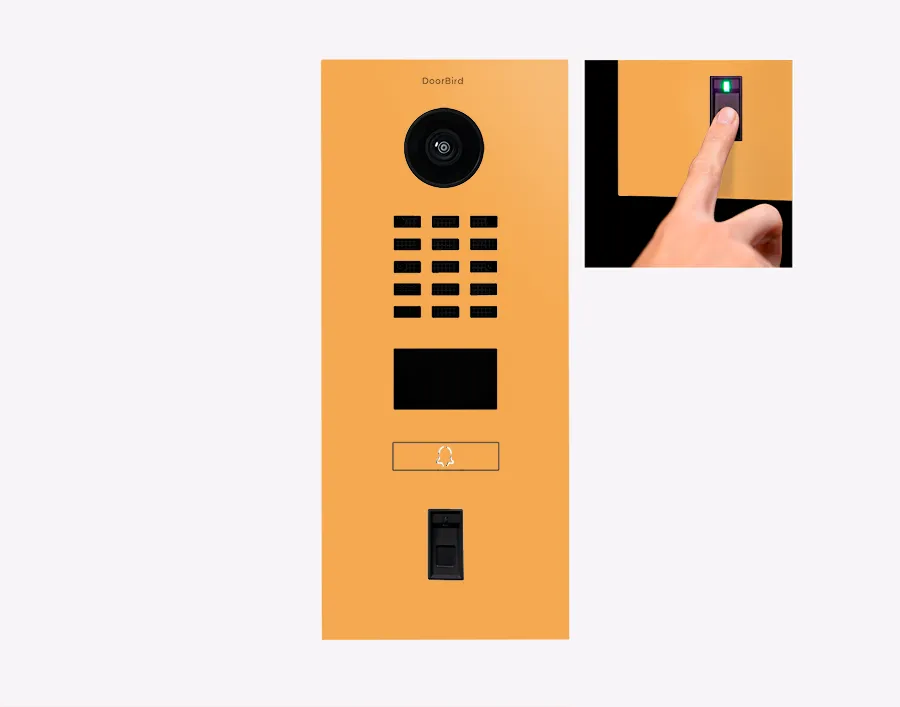DoorBird IP Intercom Video Door Station D2101FV50 - Flush backbox and Surface backbox available separately