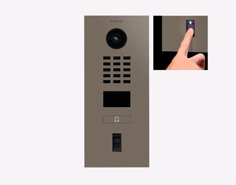 DoorBird IP Intercom Video Door Station D2101FV50 - Flush backbox and Surface backbox available separately