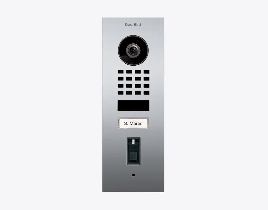 DoorBird IP Intercom Video Door Station Doorbell D1101FV, Flush Mount Stainless Steel Metallic Finish