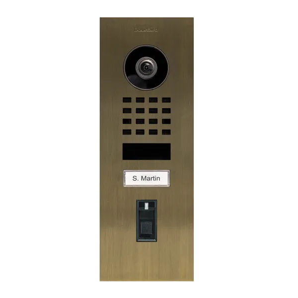 DoorBird IP Intercom Video Door Station Doorbell D1101FV, Flush Mount Stainless Steel Metallic Finish