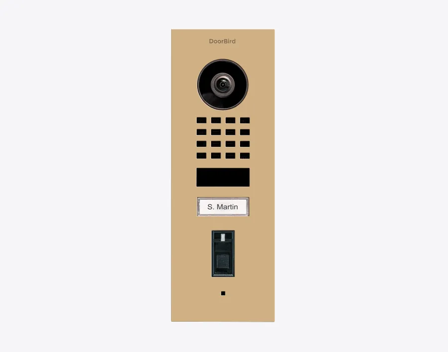 DoorBird IP Intercom Video Door Station Doorbell D1101FV, Flush Mount Stainless Steel Metallic Finish