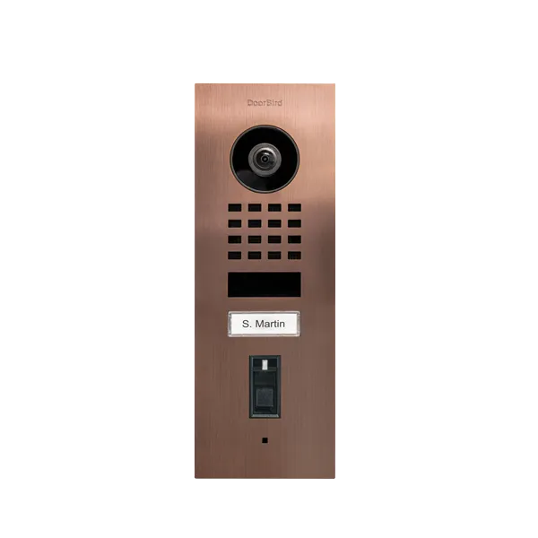 DoorBird IP Intercom Video Door Station Doorbell D1101FV, Flush Mount Stainless Steel Metallic Finish