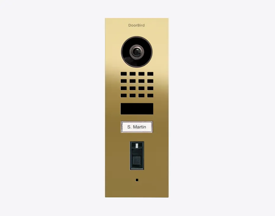 DoorBird IP Intercom Video Door Station Doorbell D1101FV, Flush Mount Stainless Steel Metallic Finish