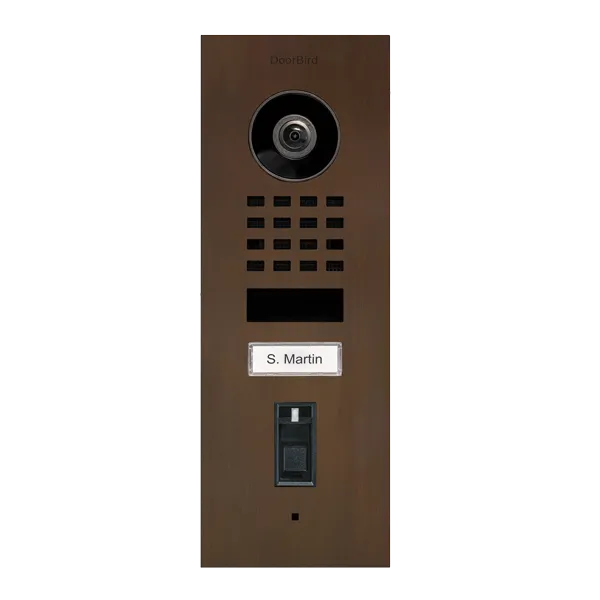 DoorBird IP Intercom Video Door Station Doorbell D1101FV, Flush Mount Stainless Steel Metallic Finish