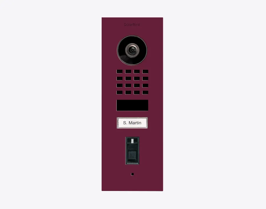 DoorBird IP Intercom Video Door Station Doorbell D1101FV, Flush Mount Stainless Steel Metallic Finish