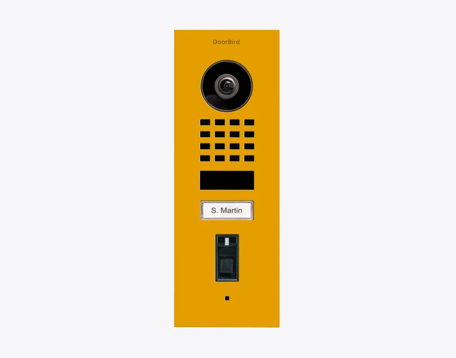 DoorBird IP Intercom Video Door Station Doorbell D1101FV, Flush Mount Stainless Steel Metallic Finish