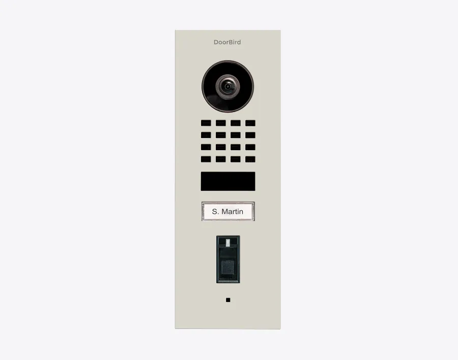 DoorBird IP Intercom Video Door Station Doorbell D1101FV, Flush Mount Stainless Steel Metallic Finish