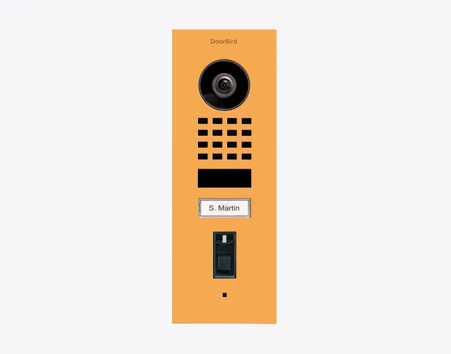 DoorBird IP Intercom Video Door Station Doorbell D1101FV, Flush Mount Stainless Steel Metallic Finish