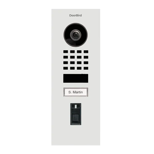 DoorBird IP Intercom Video Door Station Doorbell D1101FV, Flush Mount Stainless Steel Metallic Finish