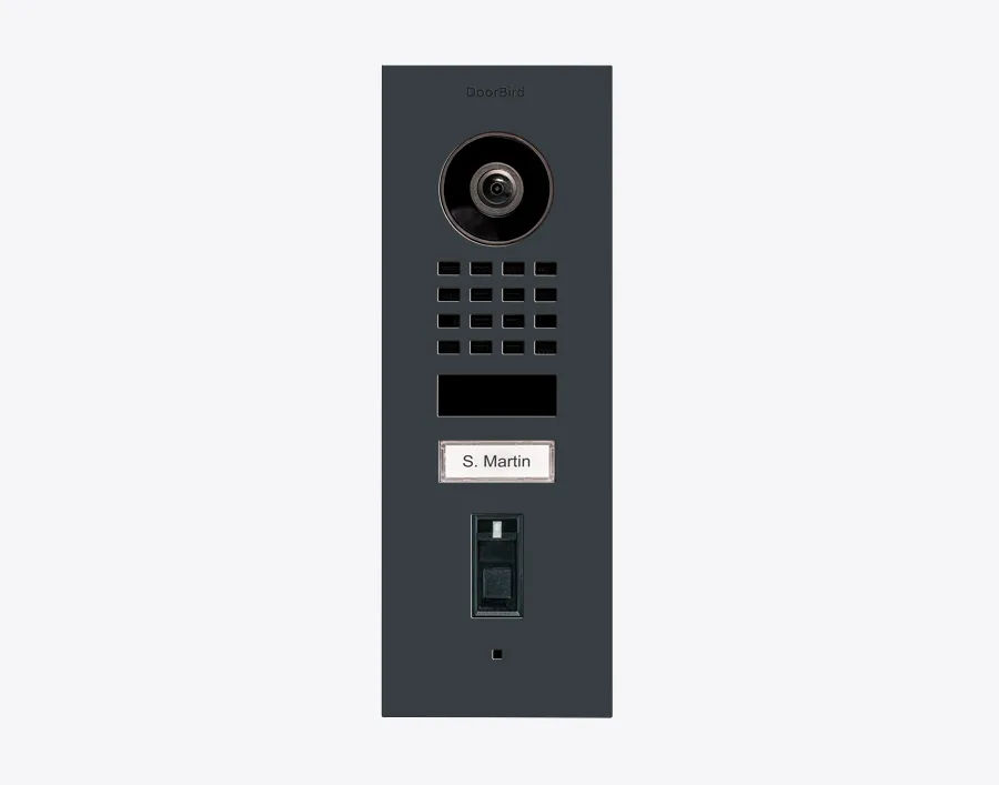 DoorBird IP Intercom Video Door Station Doorbell D1101FV, Flush Mount Stainless Steel Metallic Finish