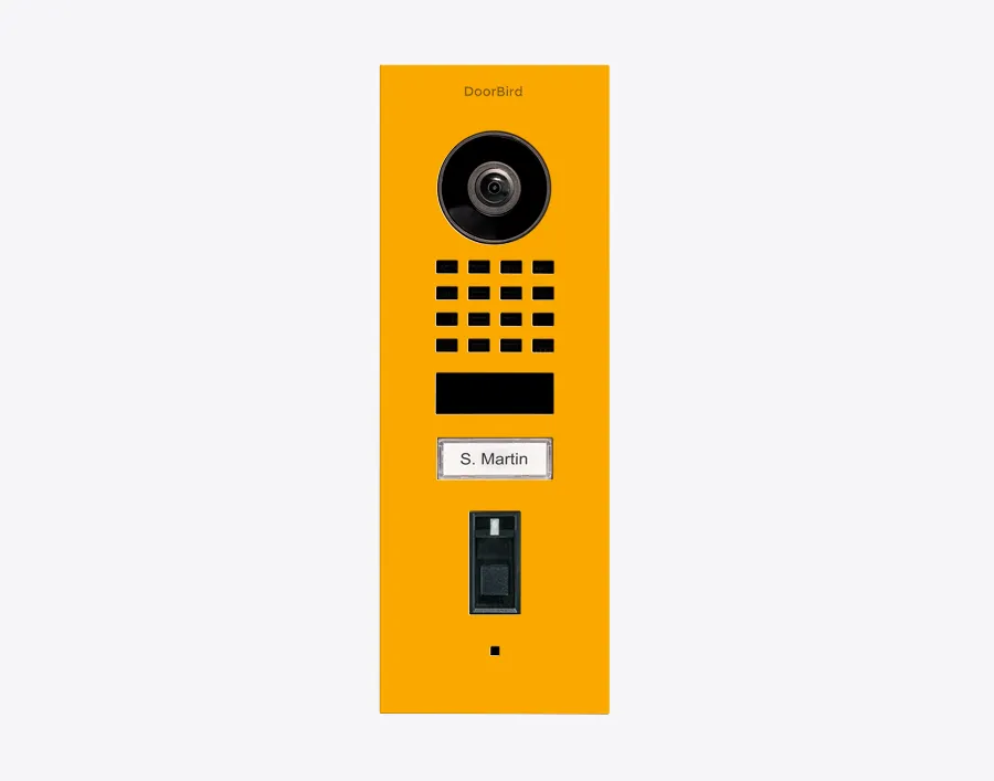 DoorBird IP Intercom Video Door Station Doorbell D1101FV, Flush Mount Stainless Steel Metallic Finish