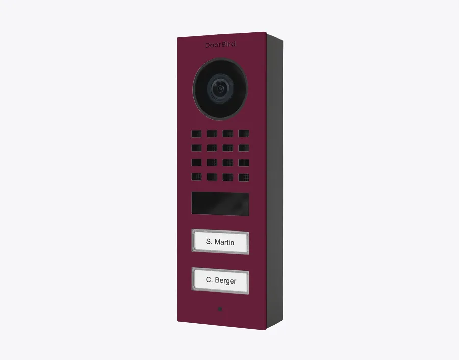 DoorBird IP Intercom Video Door Station Doorbell D1101FV, Surface Mount Stainless Steel Metallic Finish