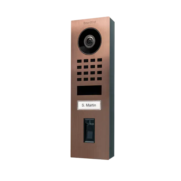 DoorBird IP Intercom Video Door Station Doorbell D1101FV, Surface Mount Stainless Steel Metallic Finish