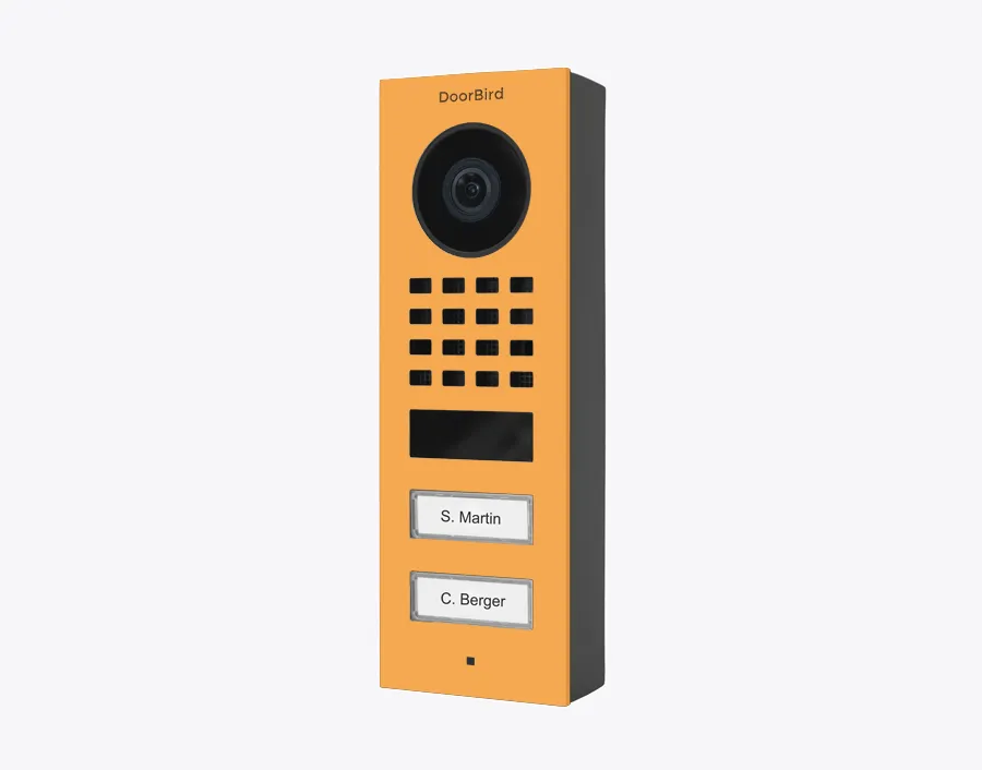 DoorBird IP Intercom Video Door Station Doorbell D1101FV, Surface Mount Stainless Steel Metallic Finish