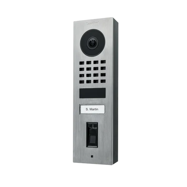 DoorBird IP Intercom Video Door Station Doorbell D1101FV, Surface Mount Stainless Steel Metallic Finish