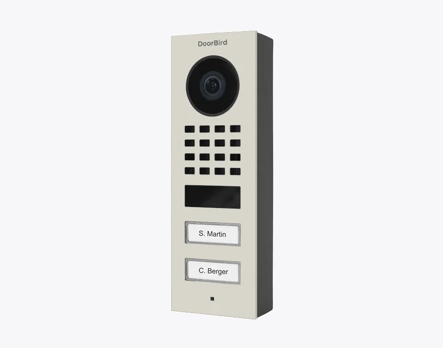 DoorBird IP Intercom Video Door Station Doorbell D1101FV, Surface Mount Stainless Steel Metallic Finish