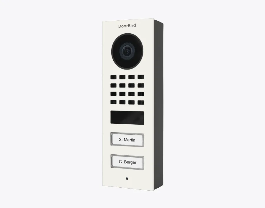 DoorBird IP Intercom Video Door Station Doorbell D1101FV, Surface Mount Stainless Steel Metallic Finish