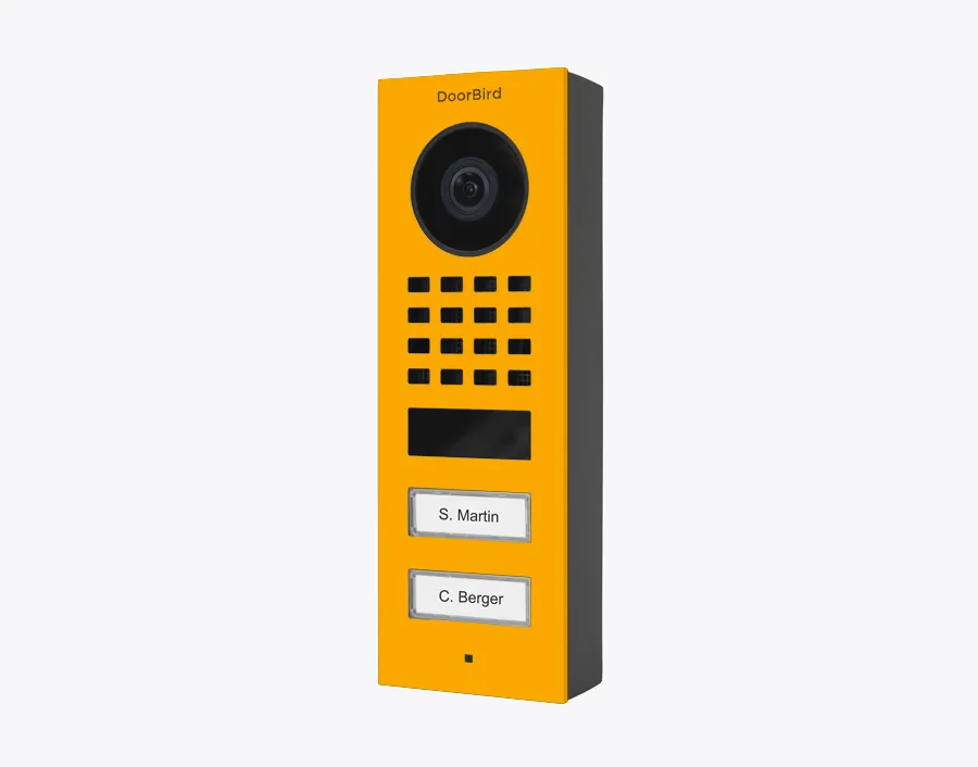 DoorBird IP Intercom Video Door Station Doorbell D1101FV, Surface Mount Stainless Steel Metallic Finish