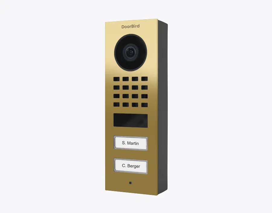 DoorBird IP Intercom Video Door Station Doorbell D1101FV, Surface Mount Stainless Steel Metallic Finish