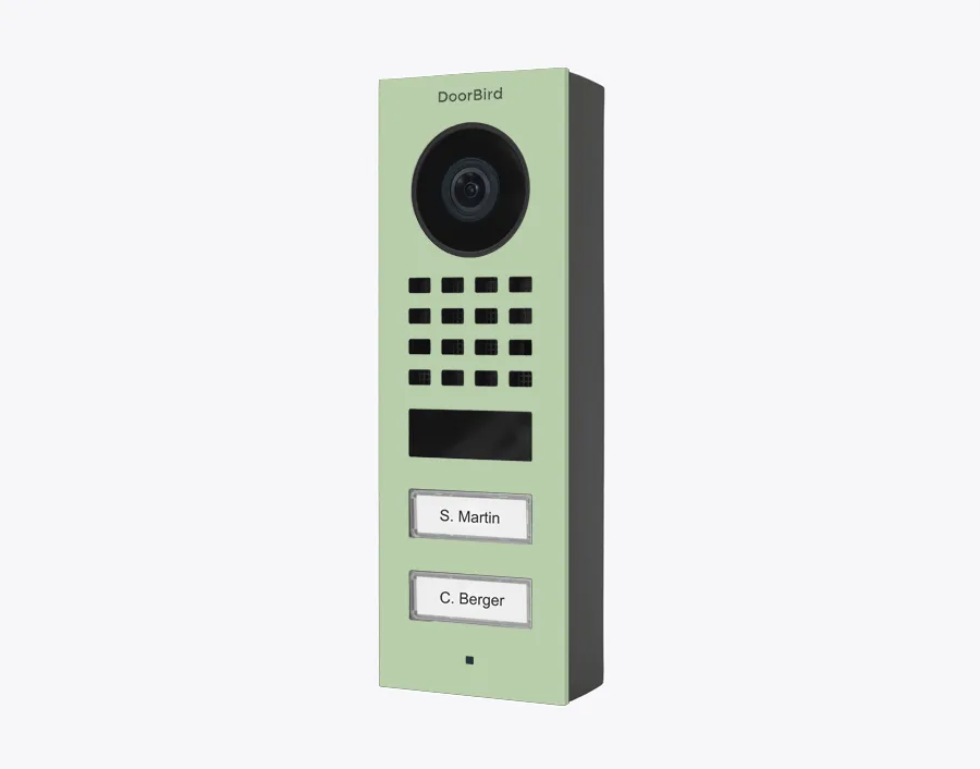 DoorBird IP Intercom Video Door Station Doorbell D1101FV, Surface Mount Stainless Steel Metallic Finish