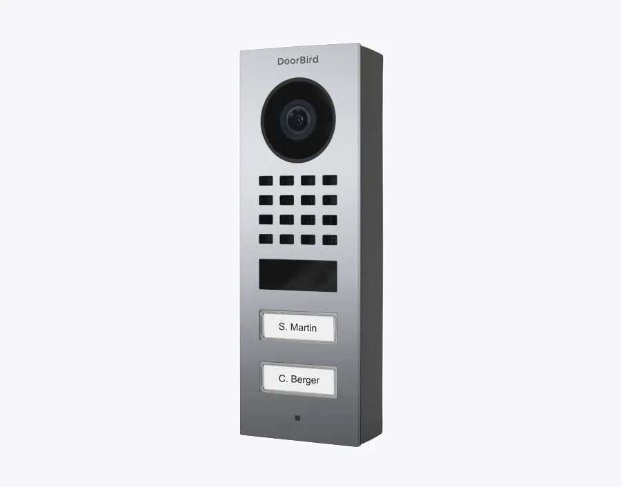 DoorBird IP Intercom Video Door Station Doorbell D1101FV, Surface Mount Stainless Steel Metallic Finish