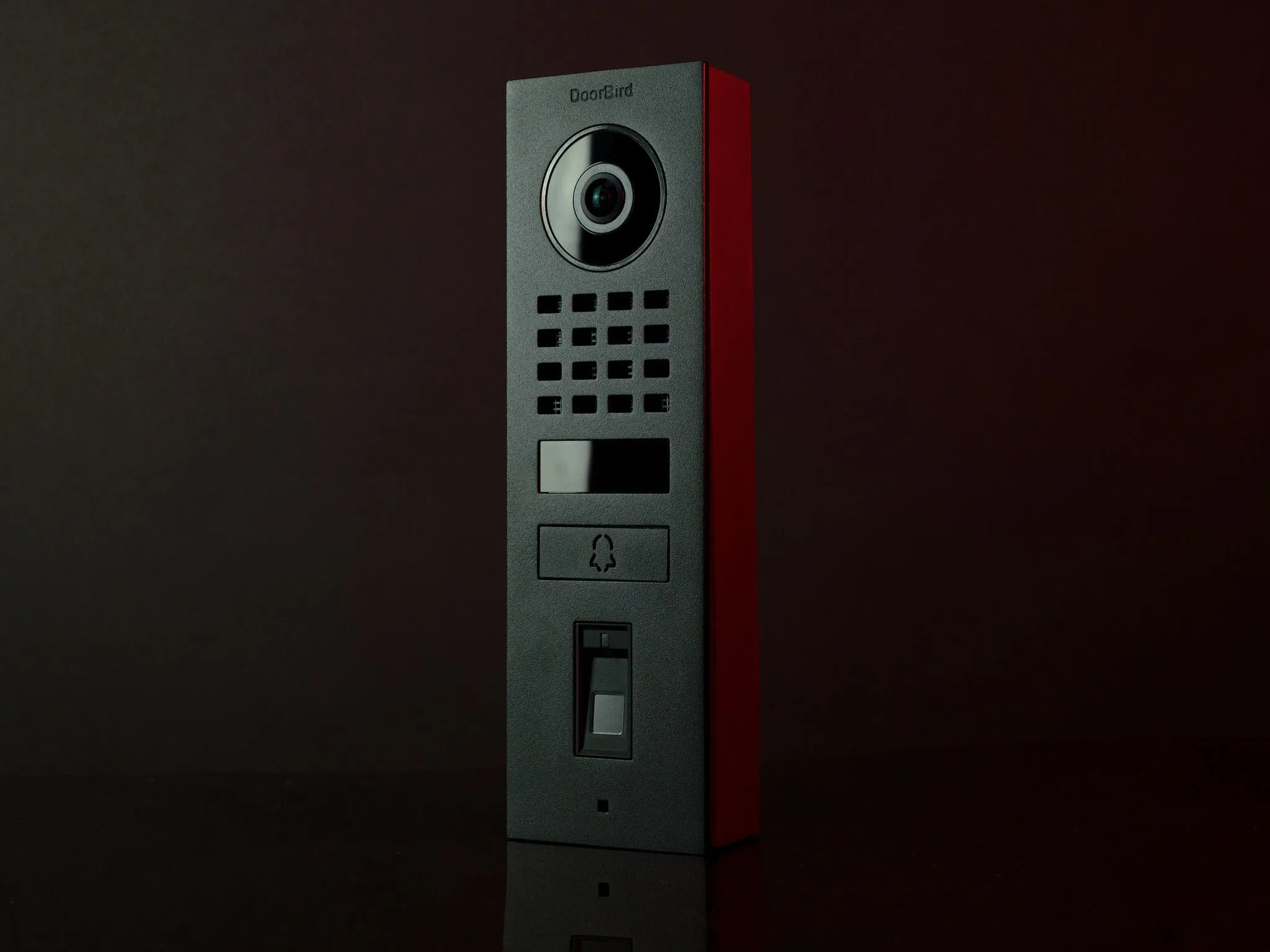 DoorBird IP Intercom Video Door Station Doorbell D1101FV, Surface Mount Stainless Steel Metallic Finish