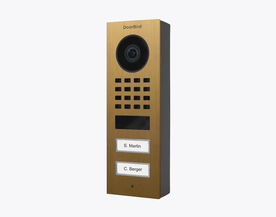 DoorBird IP Intercom Video Door Station Doorbell D1101FV, Surface Mount Stainless Steel Metallic Finish