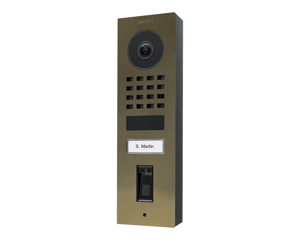DoorBird IP Intercom Video Door Station Doorbell D1101FV, Surface Mount Stainless Steel Metallic Finish
