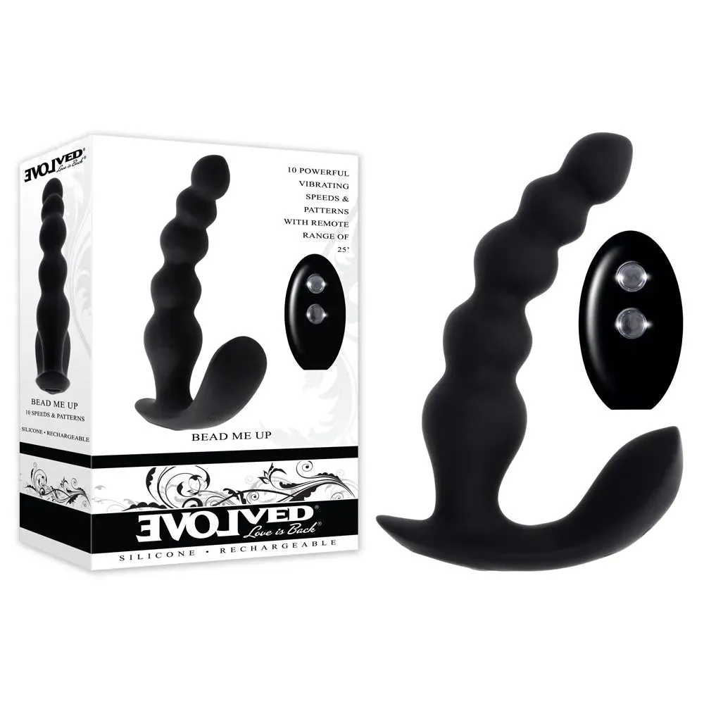 Evolved BEAD ME UP -  16.8 cm USB Rechargeable Vibrating Anal Beads with Wireless Remote