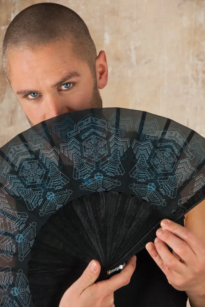 Handfan Ankita Blue