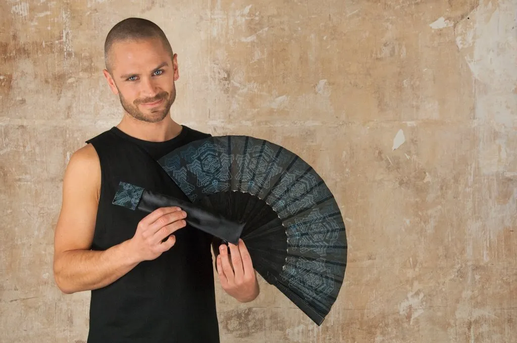 Handfan Ankita Blue
