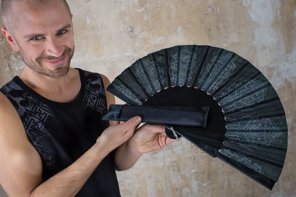 Handfan Ankita Blue