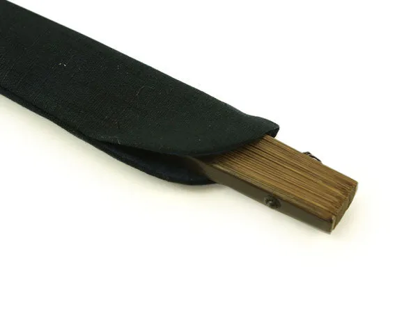 Japanese Sensu Foldable fan with a Fan bag / Matcha green, Lattice pattern