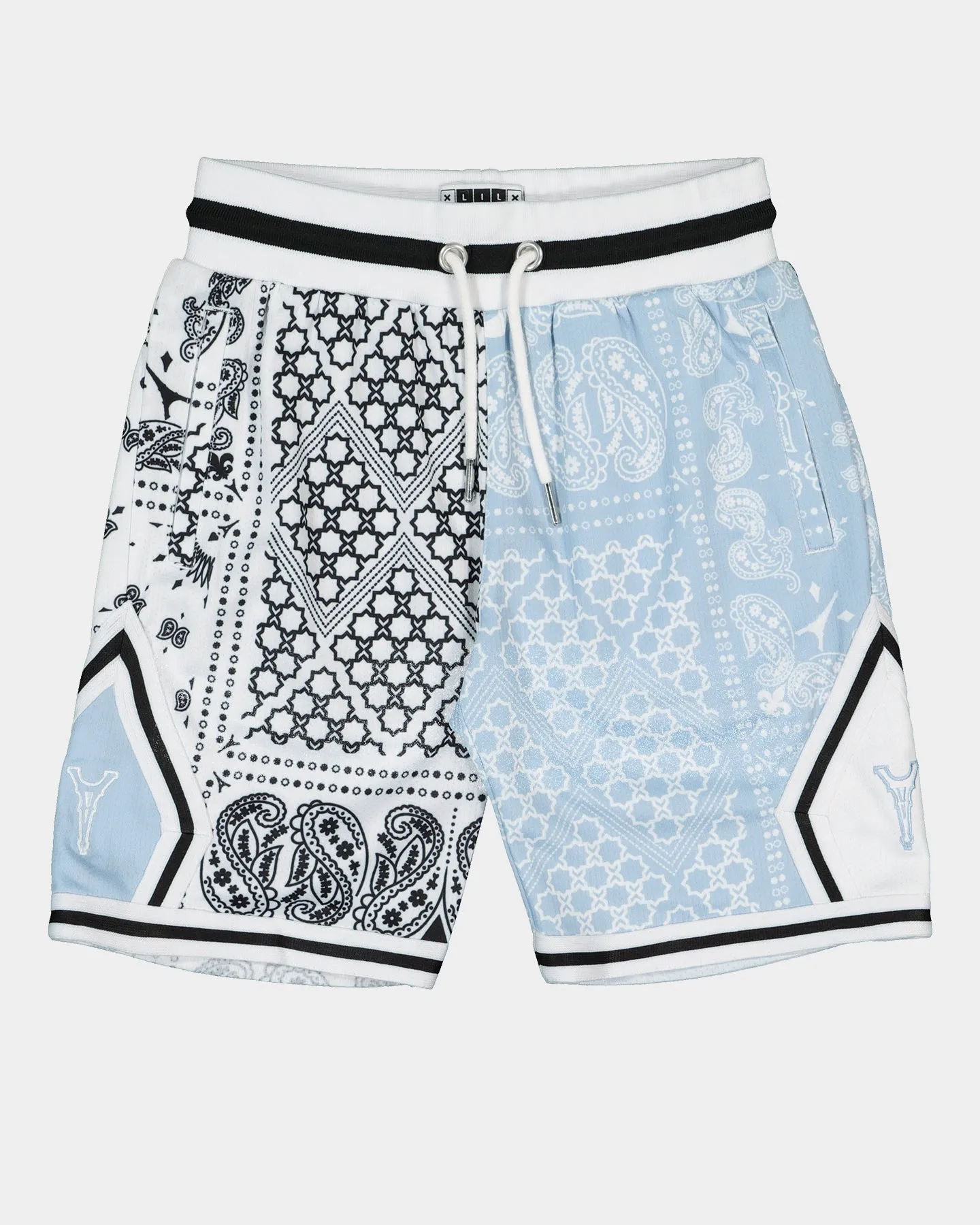 Lil Hommé Kid's BU Basketball Shorts Light Blue/White