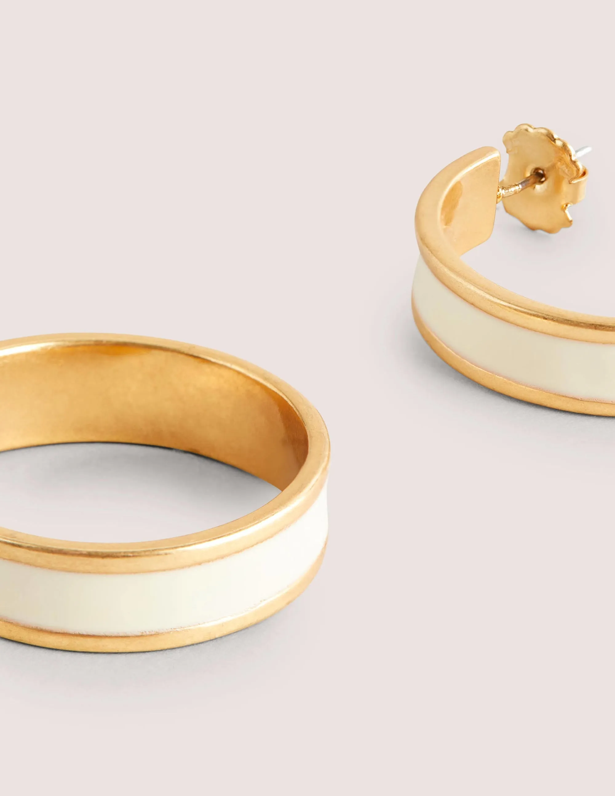 Pavé Hoop Earrings-Gold