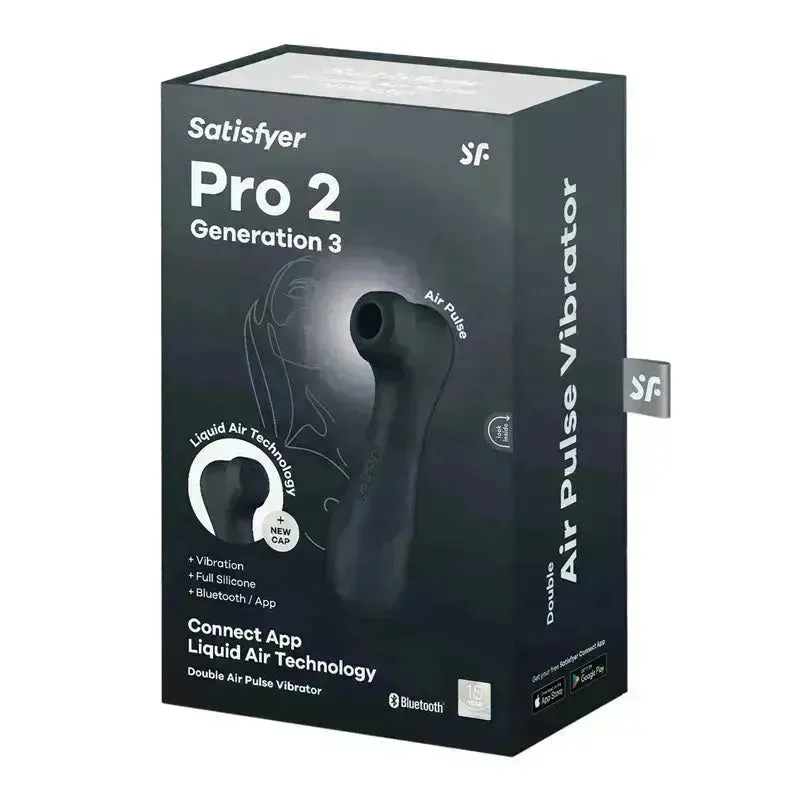 Satisfyer Pro 2 Gen 3 App Control Clitoral Stimulator Black
